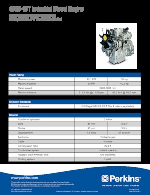 Motores Perkins 403D-15T