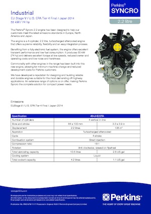 Motores Perkins 404J-E22TA