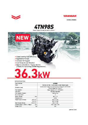 Motores Yanmar 4TN98S