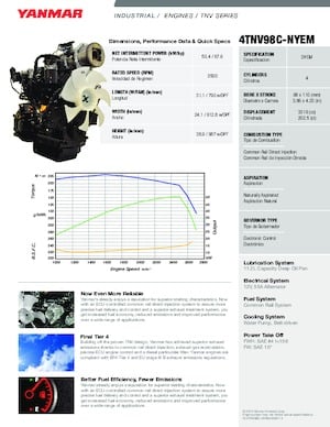 Motores Yanmar 4TNV98C-NYEM