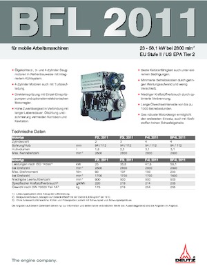 Motores Deutz BF 4 L 2011
