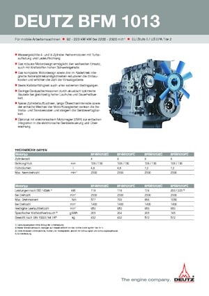 Motores Deutz BF 4 M 1013 FC