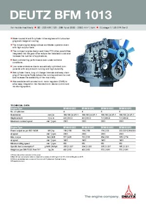 Motores Deutz BF 4 M 1013 FC