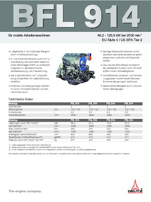 Motores Deutz BF 6 L 914 C