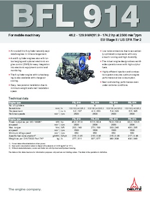 Motores Deutz BF 6 L 914 C
