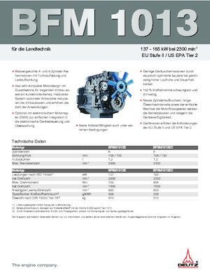 Motores Deutz BF 6 M 1013 E