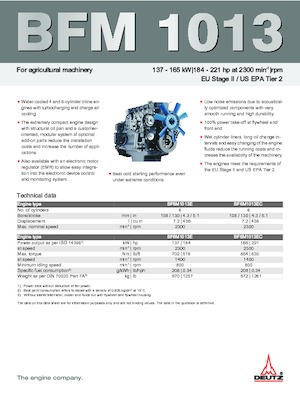 Motores Deutz BF 6 M 1013 EC