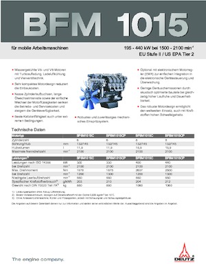 Motores Deutz BF 6 M 1015 C