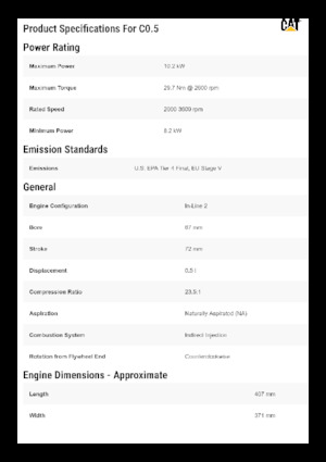 Motores Caterpillar C0.5