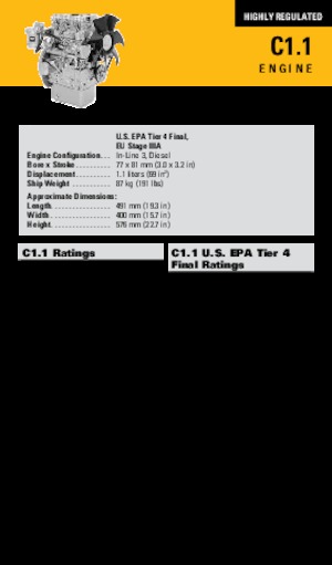 Motores Caterpillar C1.1