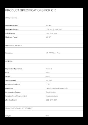 Motores Caterpillar C13