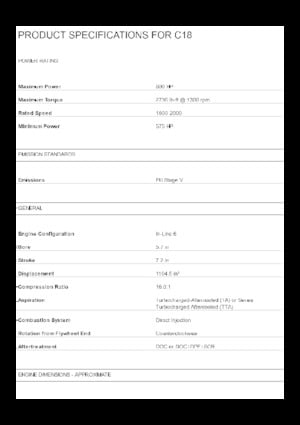 Motores Caterpillar C18