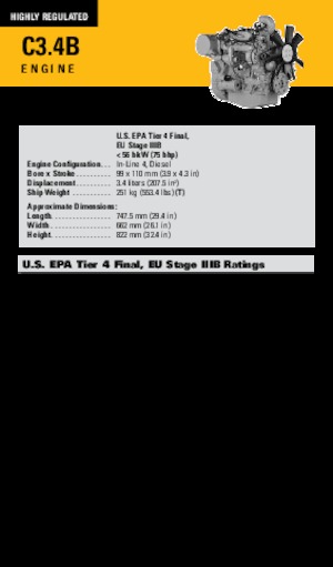 Motores Caterpillar C3.4B