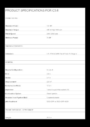 Motores Caterpillar C3.6