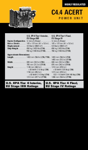 Motores Caterpillar C4.4 Acert