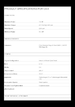 Motores Caterpillar C4.4 Acert