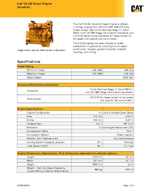 Motores Caterpillar C9.3B