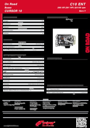 Motores FPT Industrial Cursor10 ENT (280 kW)