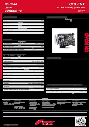 Motores FPT Industrial Cursor13 ENT (331 kW)