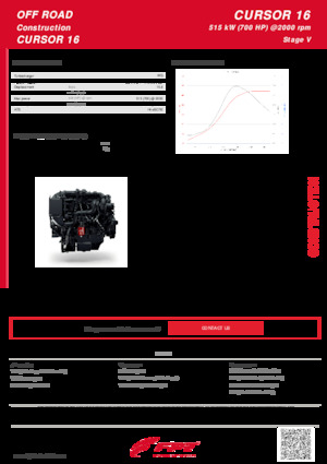 Motores FPT Industrial Cursor16 (515 kW)