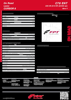 Motores FPT Industrial Cursor78 ENT (228 kW)