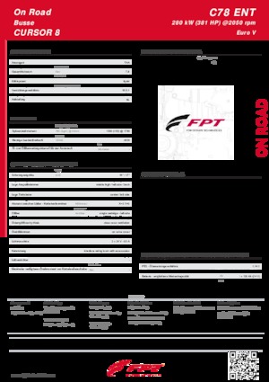 Motores FPT Industrial Cursor78 ENT (280 kW)
