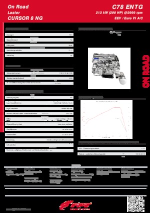 Motores FPT Industrial Cursor78 ENTG (213 kW)