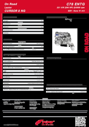 Motores FPT Industrial Cursor78 ENTG (221 kW)