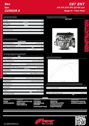 Motores FPT Industrial Cursor87 ENT (245 kW)