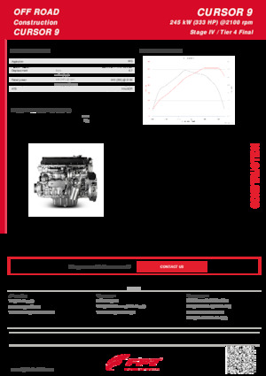 Motores FPT Industrial Cursor9 ENT (245 kW)