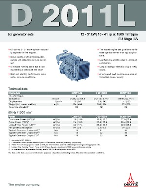 Motores Deutz D 2011 L04