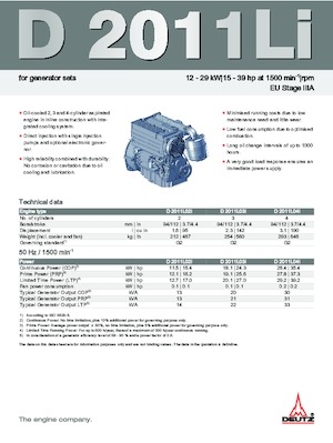 Motores Deutz D 2011 L03 i