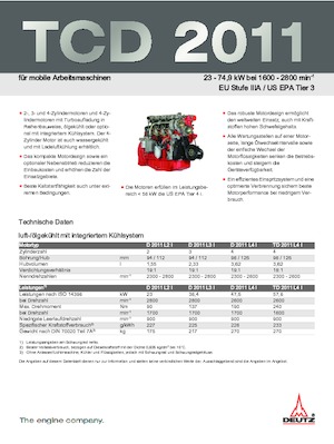 Motores Deutz D 2011 L3 i