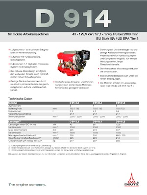 Motores Deutz D 914 L4