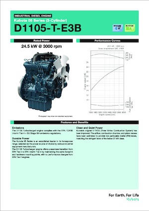 Motores Kubota D1105-T-E3B