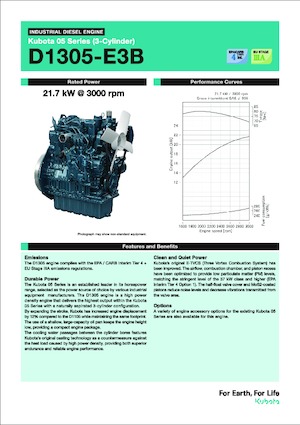 Motores Kubota D1305-E3B