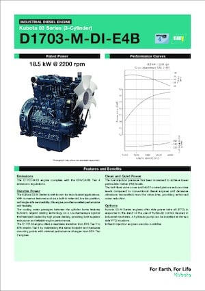 Motores Kubota D1703-M-DI-E4B