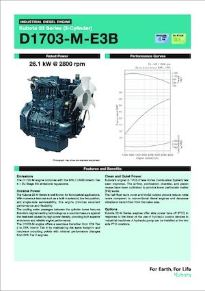 Motores Kubota D1703-M-E3B