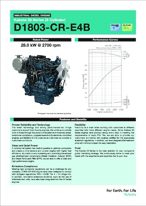 Motores Kubota D1803-CR-E4B