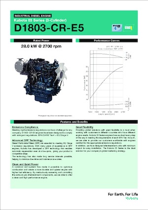 Motores Kubota D1803-CR-E5