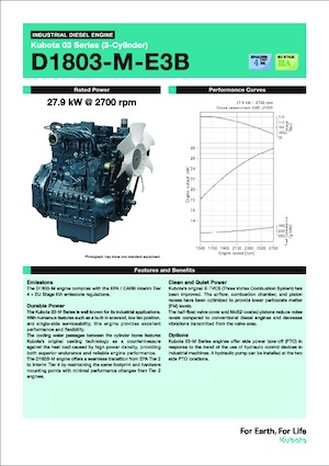 Motores Kubota D1803-M-E3B