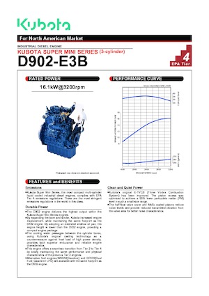Motores Kubota D902-E3B