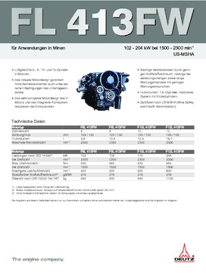 Motores Deutz F 12 L 413 FW