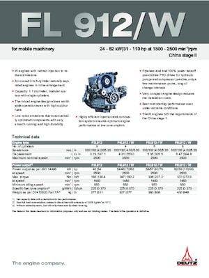 Motores Deutz F 6 L 912 / W