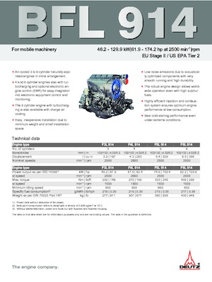 Motores Deutz F 4 L 914