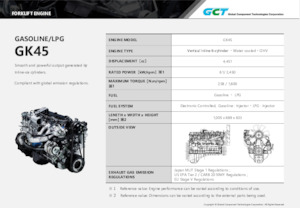Motores Global Component Technologies GK45