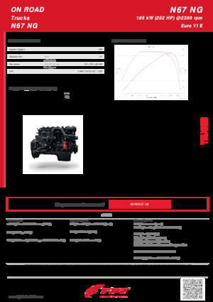 Motores FPT Industrial N67 NG (185 kW)
