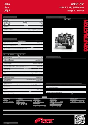 Motores FPT Industrial N67 Stage V 