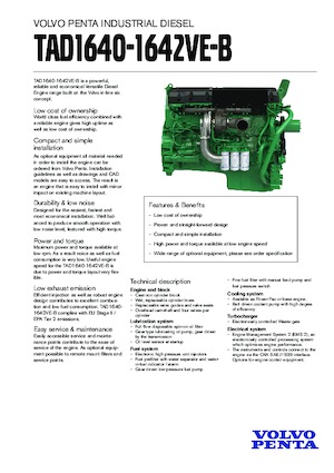 Motores Volvo Penta TAD1640VE-B