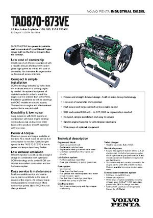 Motores Volvo Penta TAD871VE